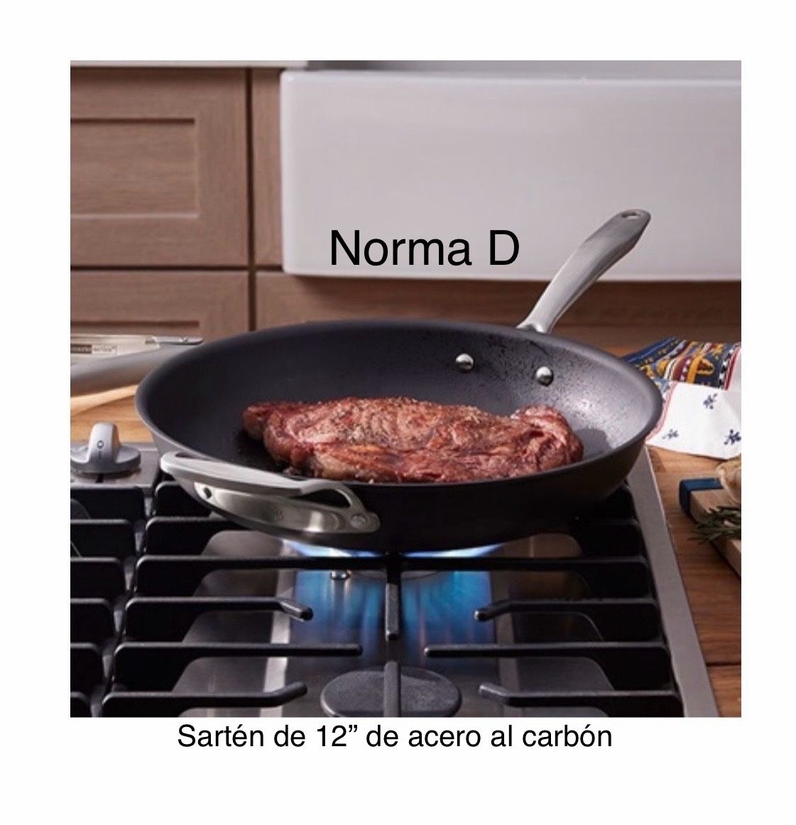 Sartén De12” De Acero Al Carbon Nuevo En Su Caja 🌺 Princess House 🌺