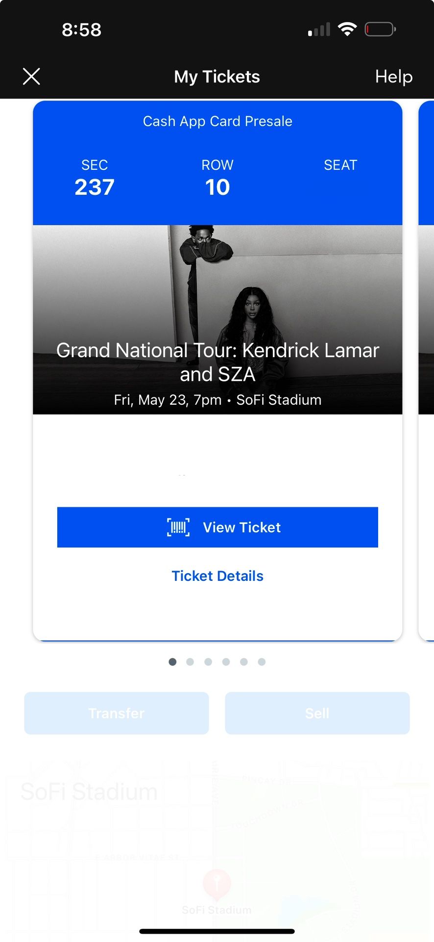 GNX Kendrick Lamar SZA SOFI tickets