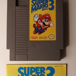 NES Super Mario Bros 3 Cart And Manual