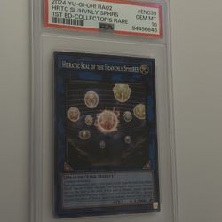 2024 YUGIOH! - Hieratic Seal of the Heavenly Spheres - Collector's Rare - PSA 10