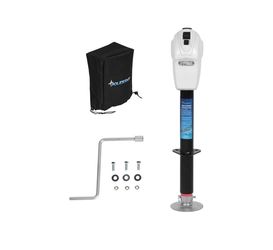 POLESTAR Power Tongue Jack, Electric Trailer Jack 3,500 lbs. A-Frame Electric Tongue Jack for Travel Trailer with Waterproof Cover & LED Light, Emerge