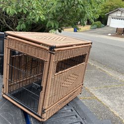 Small Dog Puppy Rabbit Kennel Crate Collapsible like New 24” L by 17”W 19”
