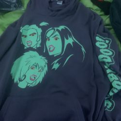Purple And Neon Green Hoodie