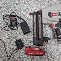 PORTER-CABLE 20V MAX 18 Gauge Brad Nailer Kit with Battery and Charger (PCC790LA)