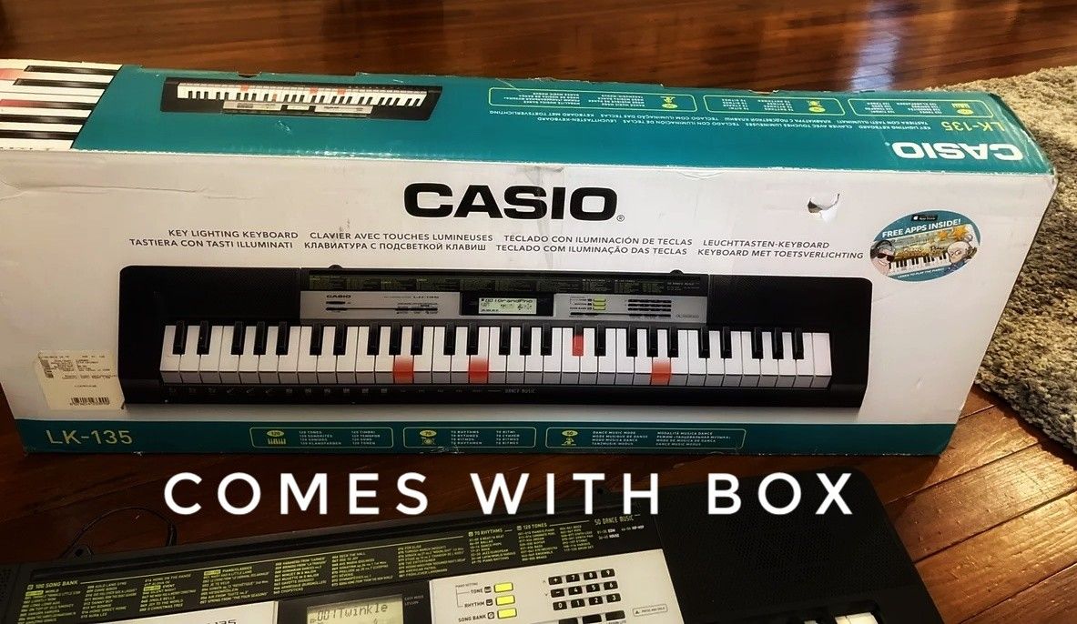 Casio LK-135 Key Lighting Keyboard With Stand