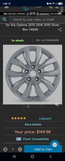 2015 Kia Optima Silver Rims