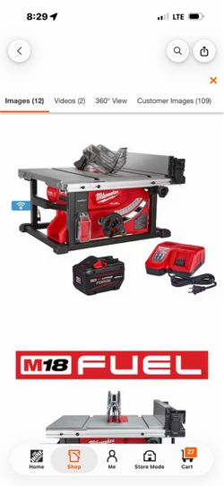 Milwaukee cordless tablesaw