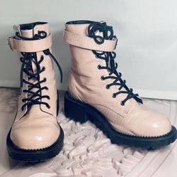 ASOS Pink Croc Combat Boots