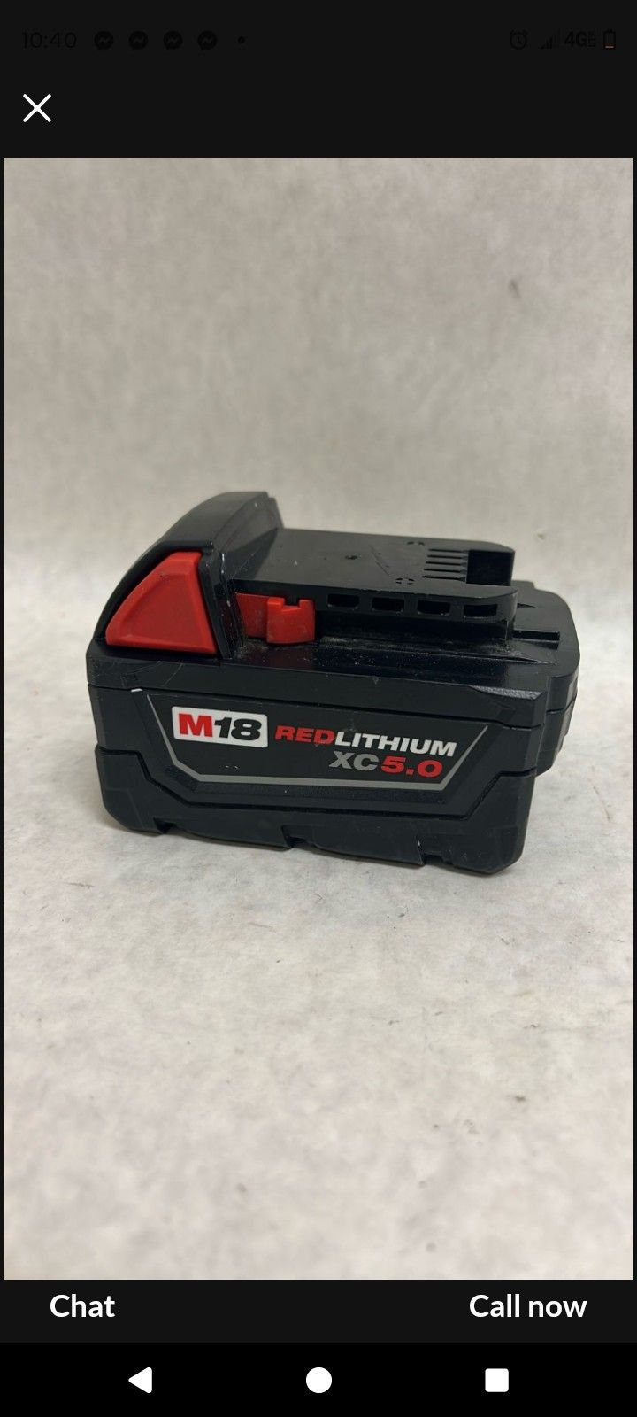 Milwaukee 5.0 Battery Like New Condition