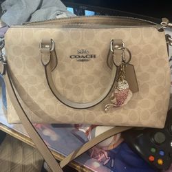 Coach Purse And Wallet With Crystal Fish Charm