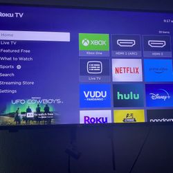 50” Tv With Wall Mount 