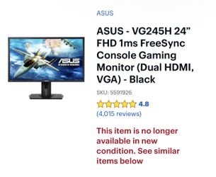 24” Asus Monitor