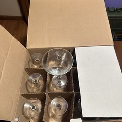 Box Of Martini Glasses 