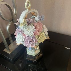 Beautiful Porcelain Antique - Flower Basket