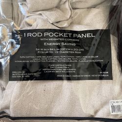 1 Rod Pocket Panel 54Wx84Lin - Curtain 