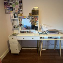 Vanity And Small Desk 