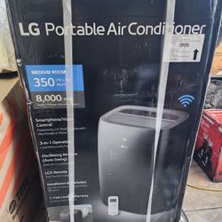 LG  8,000 BTU Smart WiFi  2in1 Portable Air Conditioner & Dehumidifier Brand New (Price Is Firm)