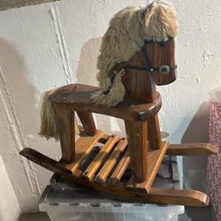 Solid wood Rocking horse