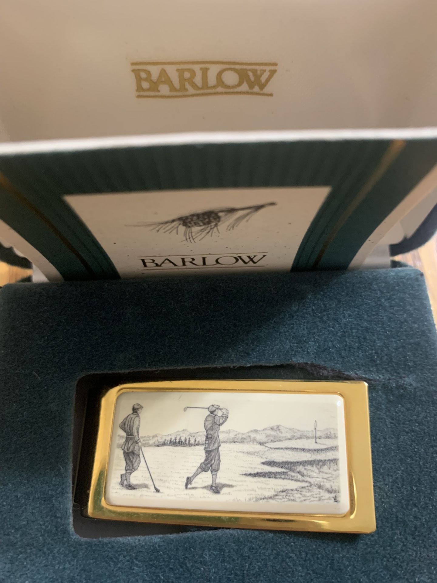 BARLOW Golfer Money Clip