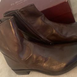 Zip Up Designer Boots (Brand New In Box)