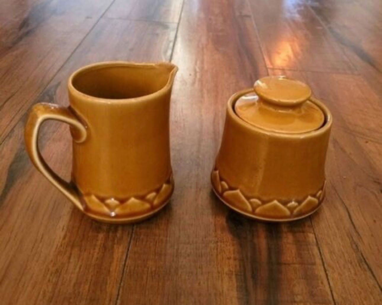 Golden Seville Cream + Sugar Vintage Japan