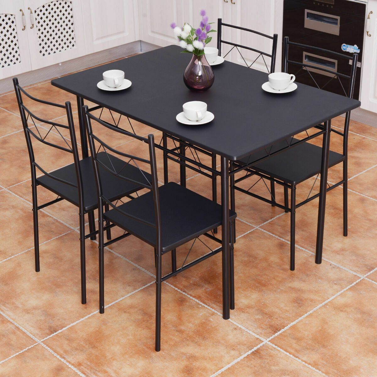 5 dining set 4 chairs and table new box Free Delivery