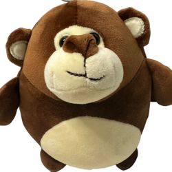 The Toy Factory Brown Monkey Smooshimals Plush 5.5"