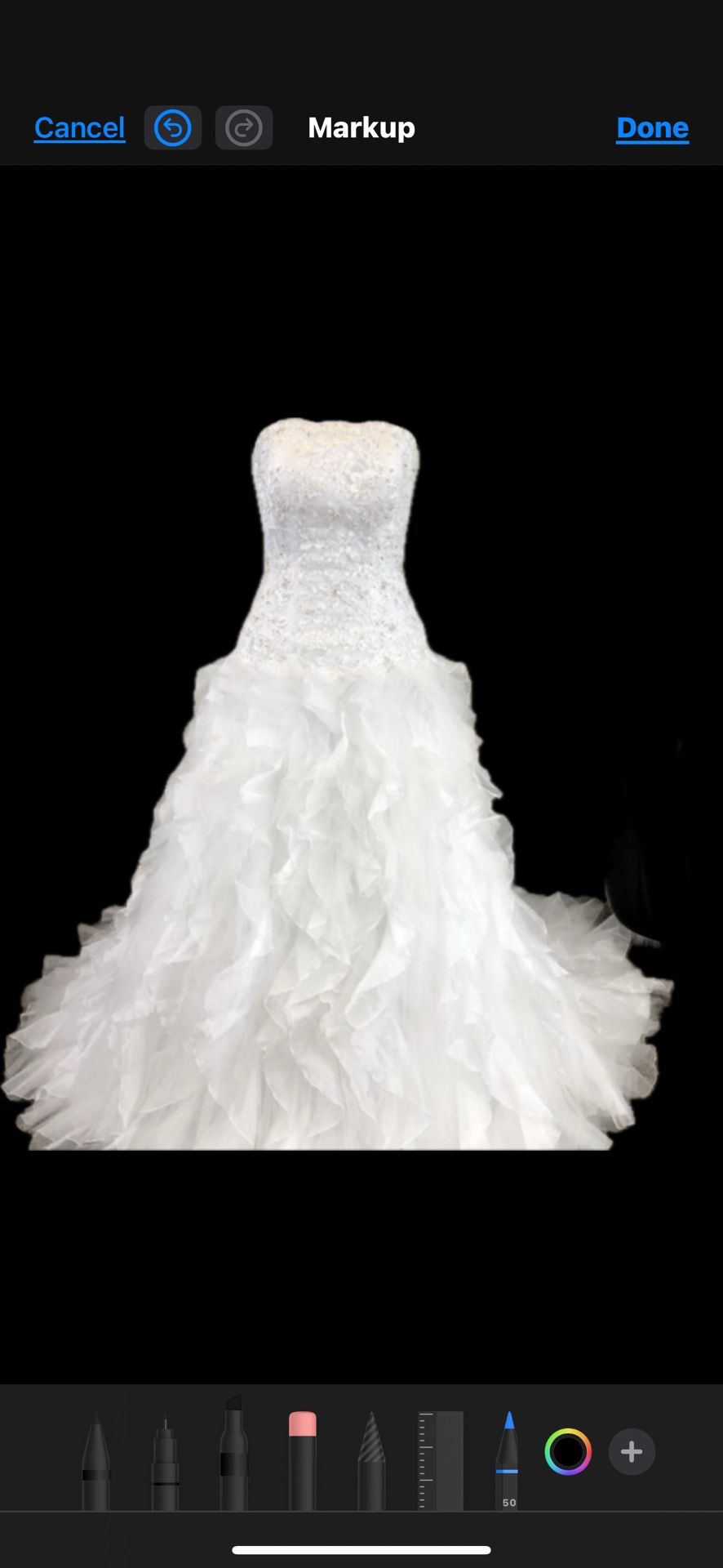 Moniqe Lou Wedding Dress 