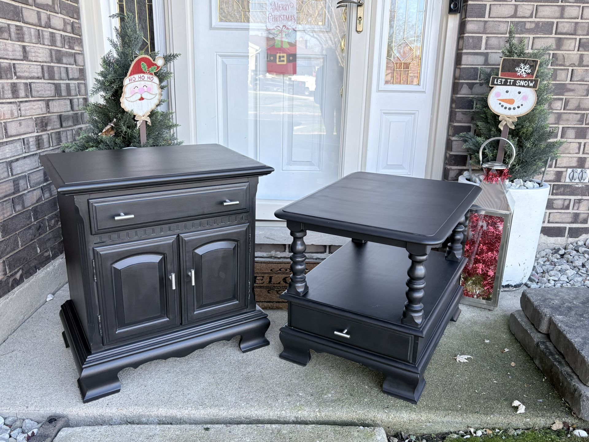 Two Accent Tables Or Night Stands Made By Ethan Allen Updated For Modern Design