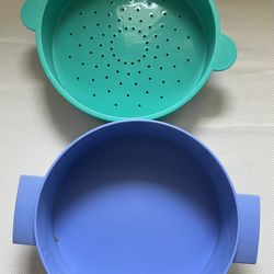 Tupperware Steamer And Colander Bowl Set