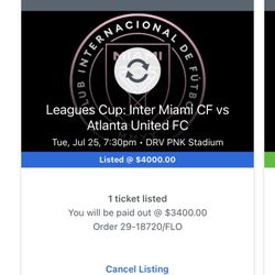 INTER MIAMI TICKETS MESSI (2x)
