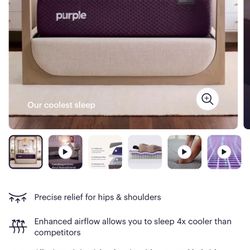 Purple Hybrid Mattress And Adjustable Bedframe