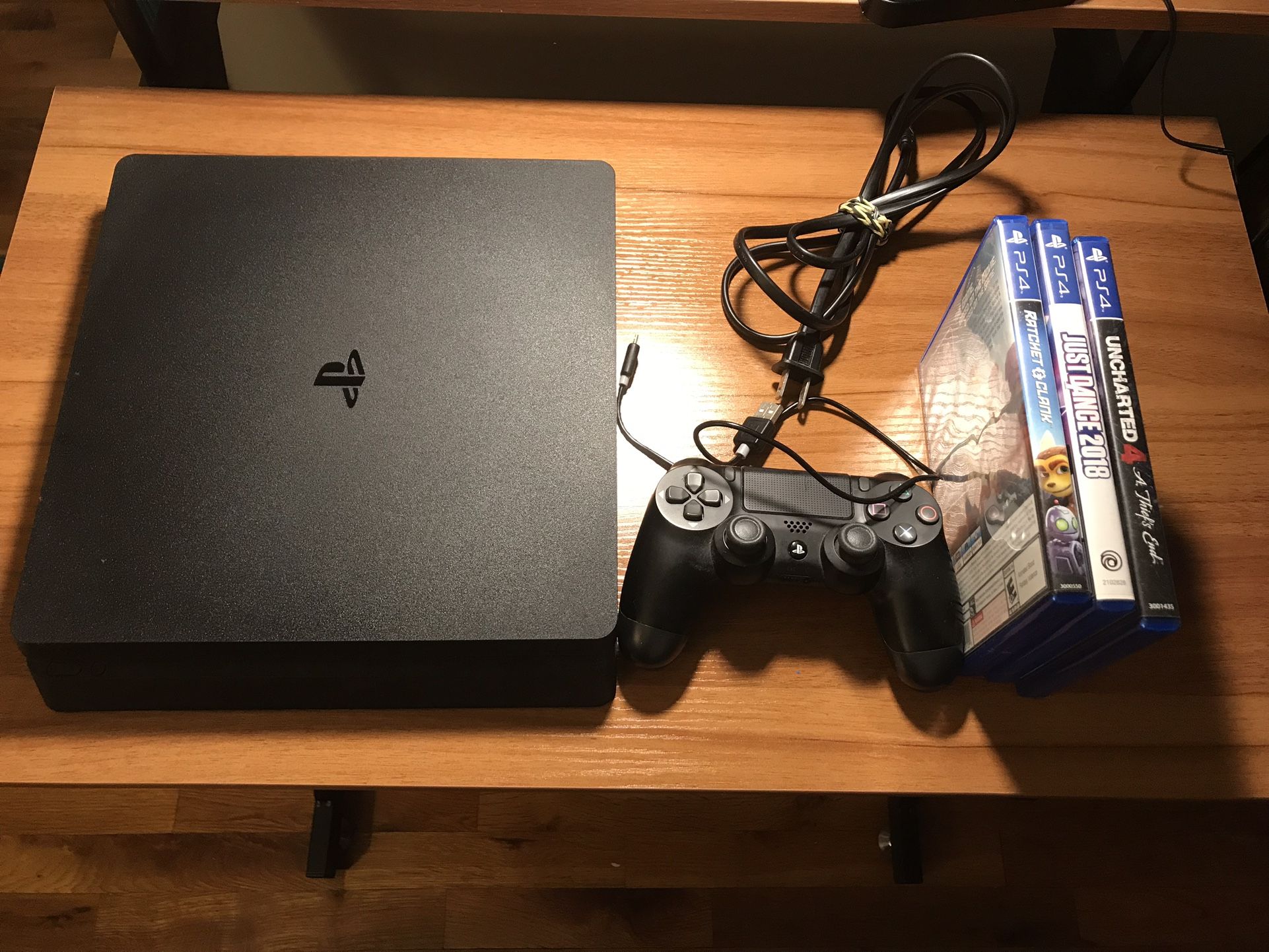 PlayStation 4 With Games And Controller