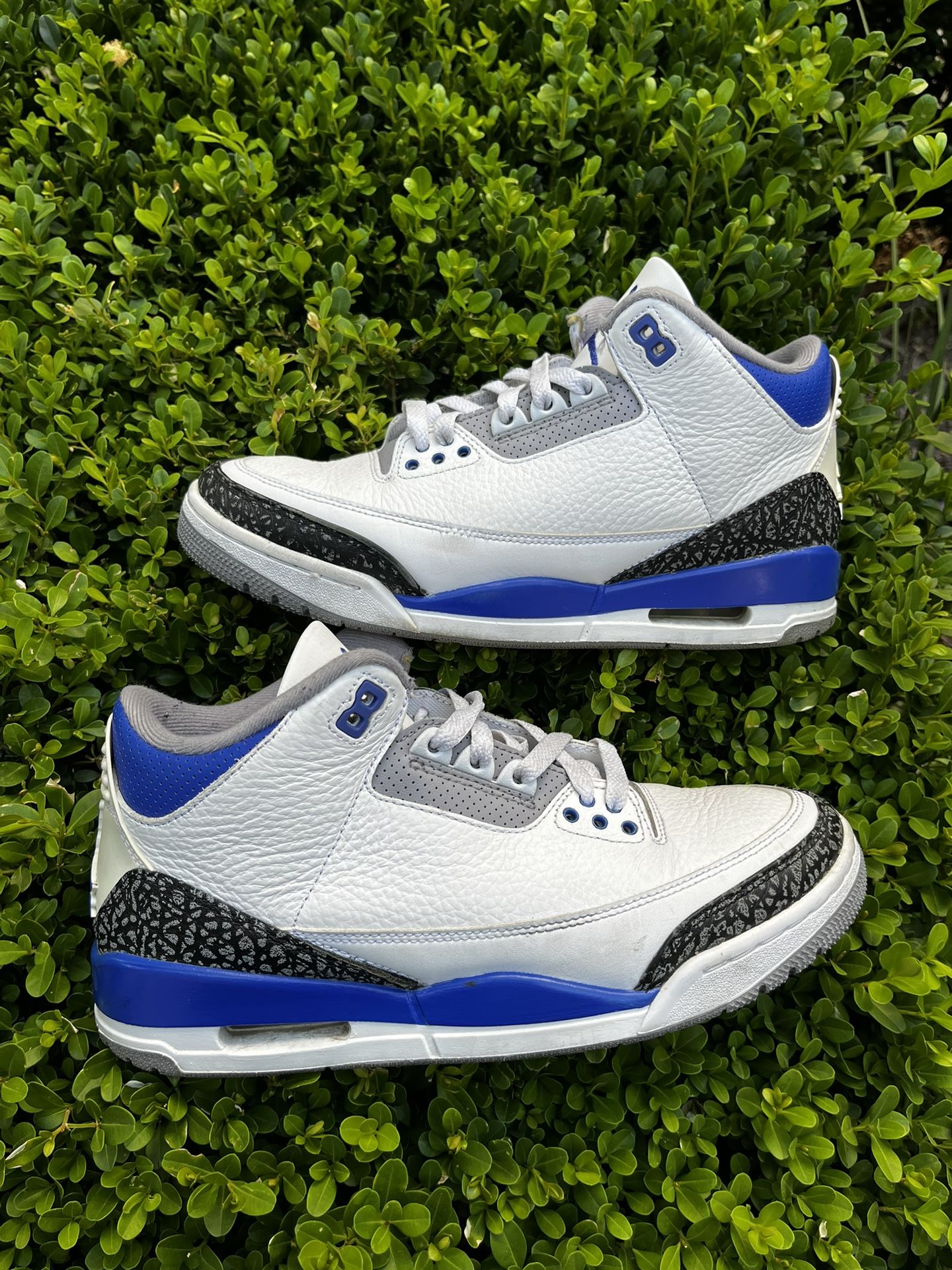 Size 8.5m - Jordan 3 Retro Mid Racer Blue
