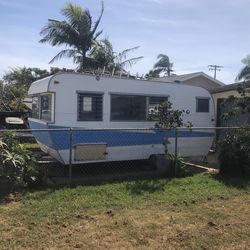 1950s travel trailer