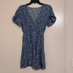 Blue Floral Dress