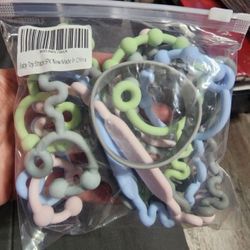 5 Pack Baby Toy/paci Strap For Stroller 