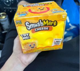 Squeezy cheese squishy stress toy
