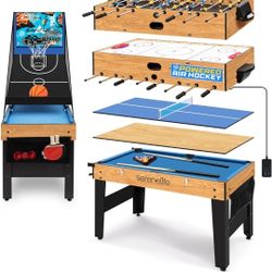 Serene life 48 inch 6 in 1 multi game