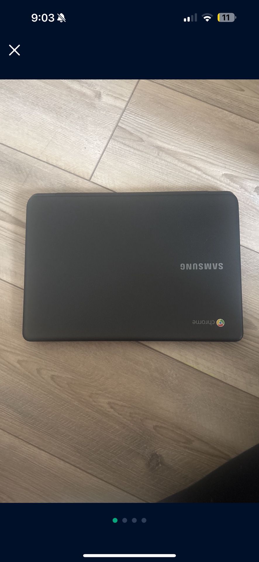 Samsung Chrome Laptop with charger