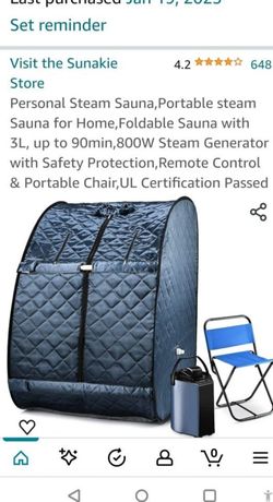 Personal portable/Collapsible Steam Sauna