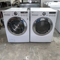 Washer And Dryer Gas LG Good Condition 90 Days Warranty Lavadora Y Secadora Gas LG Buenas Condiciones 90 Días De Garantía 