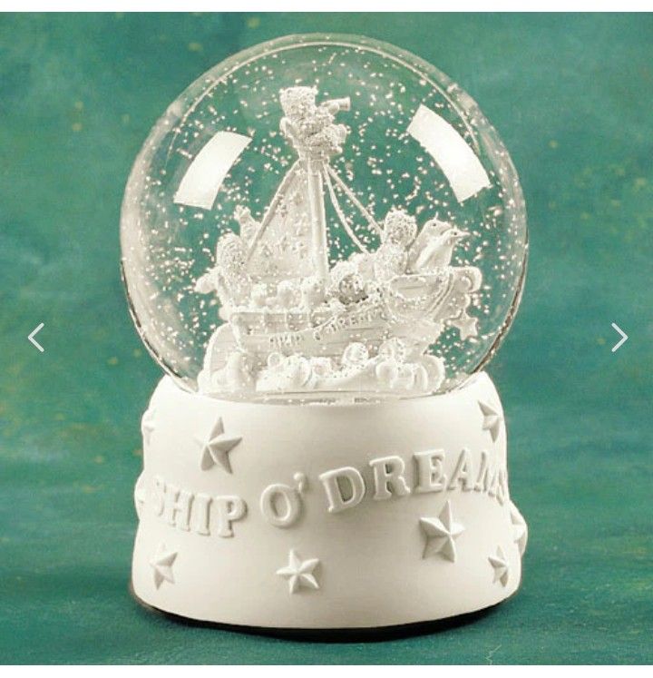 Snowbabies-Ship O'Dreams(Waterglobe)-$15
