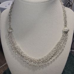 Vintage Silver Tone Necklace 