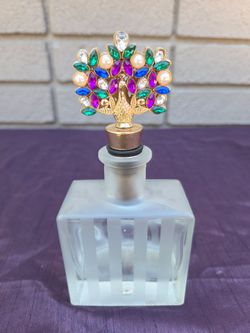 Peacock perfume bottle