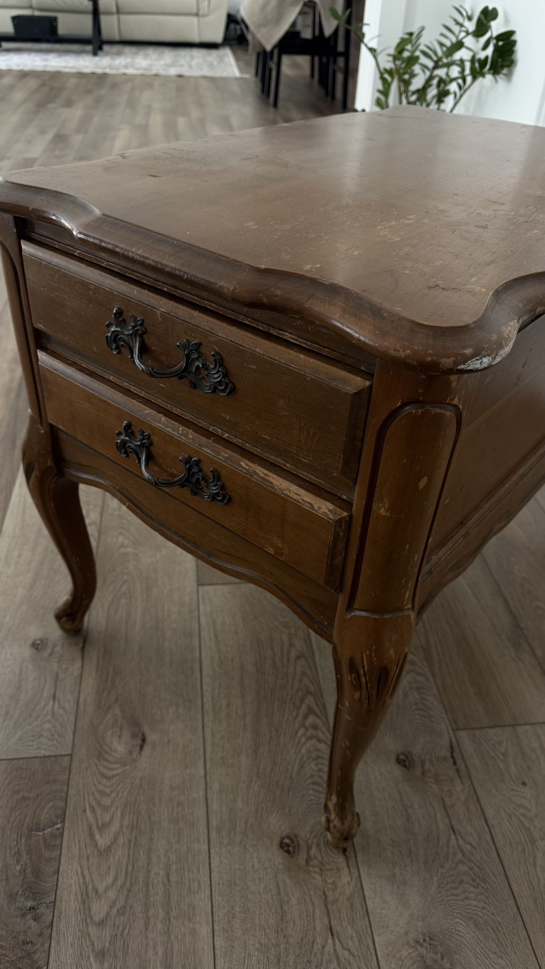 Side Table With Drawers 