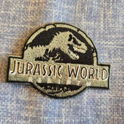 Jurassic World Embroidered Iron-On Patch