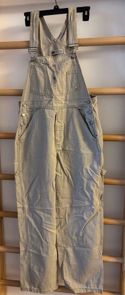 Classic Women's Beige Denim Overalls