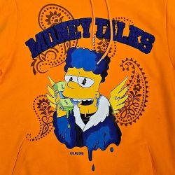 Bart Simpson Orange Money Talks Jogger Set