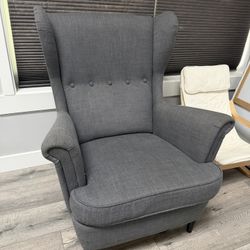 Wing Chair, Nordvalla Dark Grey